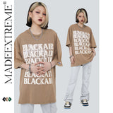 Blackair T Shirt Retro Summer Loose round Neck Bottoming Shirt