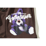 Rrr123 Shorts Graffiti Cartoon Print Looped Pile Shorts Patchwork Retro Sweatpants