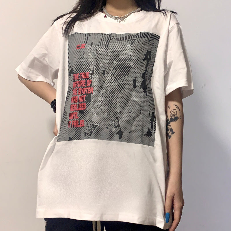 Cavempt Ce Life Cav @ Empt C.E Digital Face Printing Men's and Women's T-shirt Short Sleeve