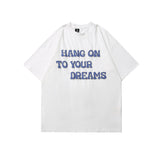 2022 Summer Man Outfits Graffiti Letter Print Short-Sleeve