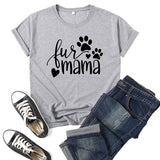 Boy Mama T Shirt Mama Printed Short Sleeve round Neck T-shirt