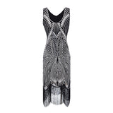 The Great Gatsby Prom Dresses Vintage Women's Sequined Dress Beaded Tassel Dress