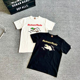 Human Made T-Shirt Charging Duck Slub Cotton Short Sleeve Couple T-shirt