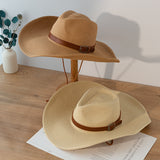 Straw Hat Summer Sun Shade Top Hat Sun-Proof Straw Hat