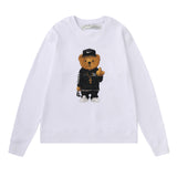 Off White Sweatshirts Long Sleeve round Neck Sweater for Autumn and Winter