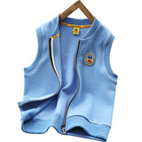 Children Baseball Jacket Yellow Duck Girls Casual Vest Autumn Spring Coat