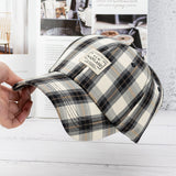 Vintage Check Baseball Cap Plaid