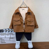 Toddler Boys Jackets Boy's Leather Jacket Coat