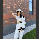 Blackair Jacket Motorcycle Jacket Embroidered Baseball Uniform