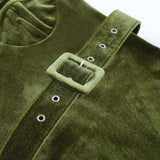 Emily Ratajkowski Dress Sexy Belt Suede Temperament Dress