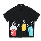 Men T Shirt Summer Casual Tops Men's Clothes Summer Wear Vintage Men's round Neck Shirt Casual Loose Cartoon Couple Shirt