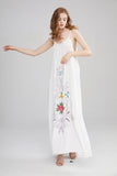 Women Dresses Embroidered Floral Sexy Sling Maxi Dress