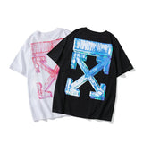 Off White T Shirt Spring and Summer Youth Cotton Short Tshirt Owt Sleeve Loose Women Arrow Cotton