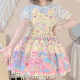 Gothic Lolita Harajuku Style Clothing Donut Party Lolitajsk Suspender Dress