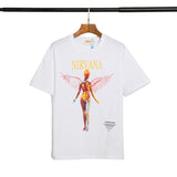 Fog Essentials Tshirts Fashion Brand Fog Angel Print T-shirt Fear Of God High Street Men and Women BF Loose Short Sleeve