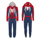 Men Spider Hoodie Spider-Man One-Piece Pajamas