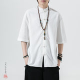 Men's T-Shirt Summer Solid Color Short Sleeve Shirt