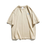 Couple's Three-Dimensional Letter Short Sleeve T-shirt Men's Summer Loose round Neck Half Sleeve Student Cotton Casual