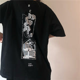 Cavempt Ce Life Cave @ MPT C.E Fashion Brand Geometric Letter Steam Wave Casual Printed Short Sleeves Men's and Women's T-shirt