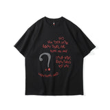 Men T Shirt Summer Casual Tops Letter Print Short-Sleeve T-shirt Men's BF round Neck Half Sleeve Street Fashion Loose Half Sleeve