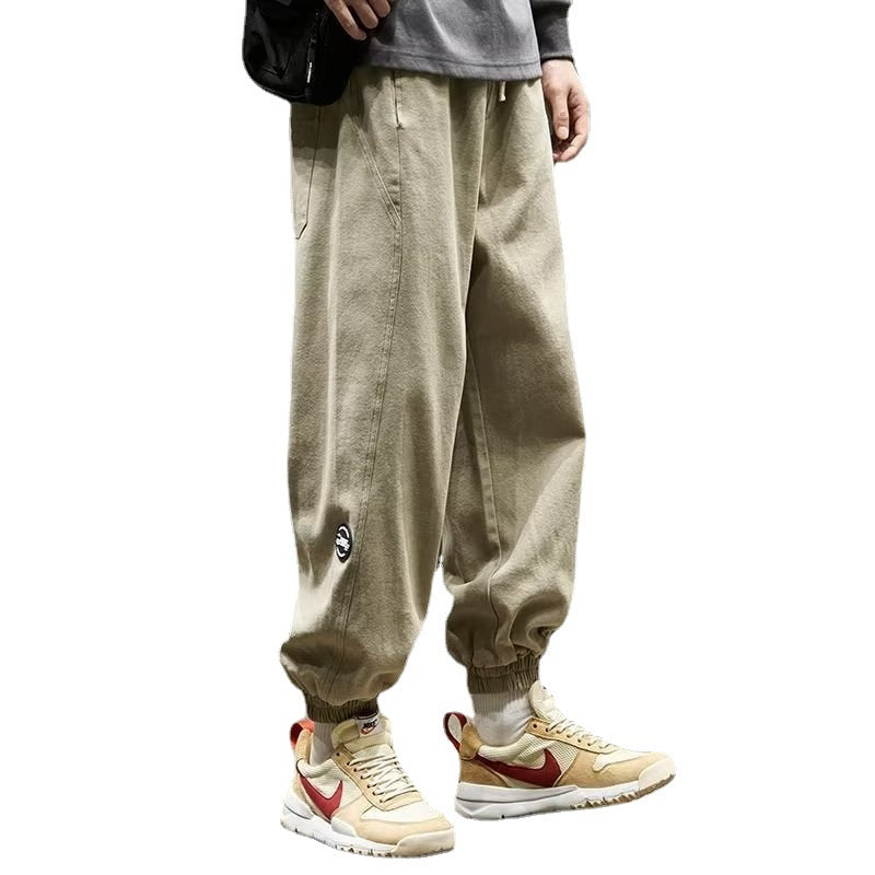 Men Cargo Pants Overalls Men's Spring Loose Casual Pants for Boys