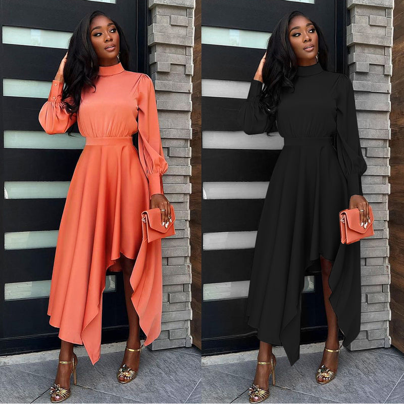 Bella Hadid Dress Fashionable Corset High Collar Dress