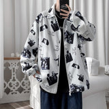 Men's Shirts Casual Printed Jacket Coat