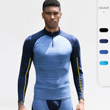 Moisture Wicking Shirts Men Autumn Winter Workout Clothes Long Sleeve Tight High Elastic Sportswear Camouflage Running Training Quick Drying Clothes