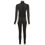 Fall Women's Clothing Sexy Cutout High Waist Tight Leisure Sports Fitness One-Piece Trousers for Women