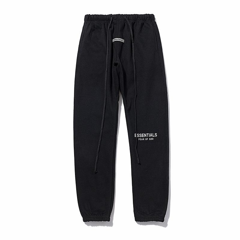 Fog Pants Fashion Brand Double Line Reflective AnkleTied FleeceLined Casual Sports Pants Trousers Fear Of God
