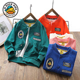 Children Baseball Jacket Small Yellow Duck Children's Clothing Boys' Baseball Jacket Coat