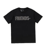 Vlone Men and Women Couple Personality Fashion plus Size Retro Sports Short Sleeve Tshirt