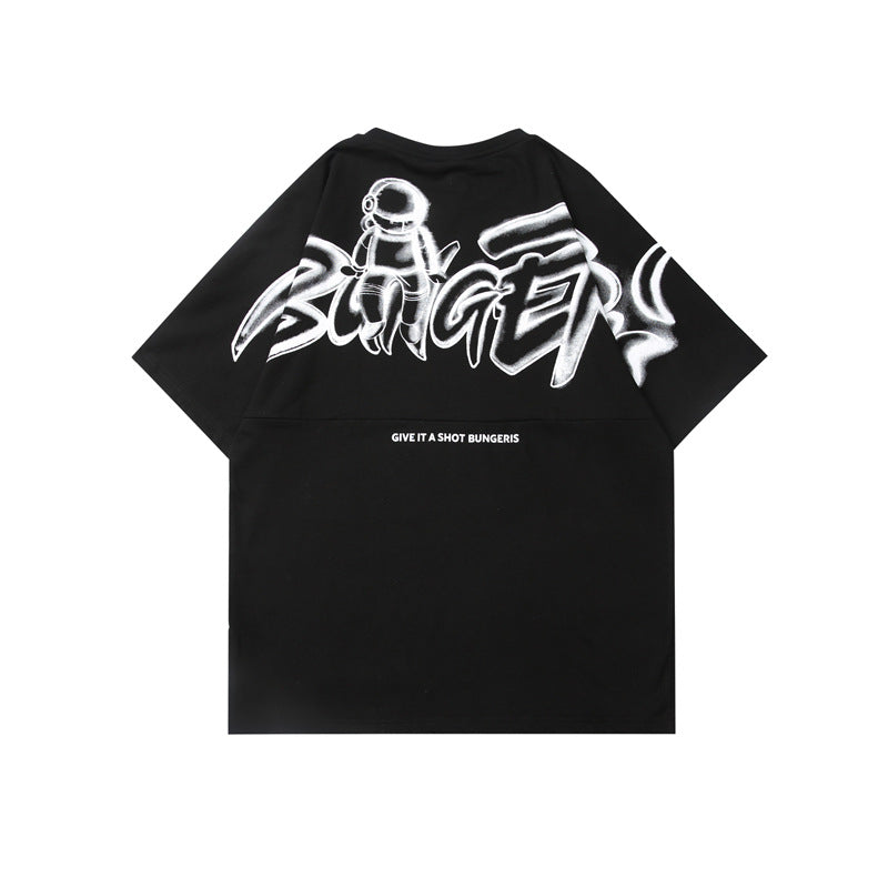 2022 Summer Man Outfits Printed Short Sleeve