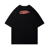 Men's T Shirt Summer Casual Tops Cartoon Bear Printed Short Sleeve T-shirt Fashion Brand Half Sleeve Street Fashion Loose Couple Half Sleeve