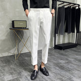 Men Trousers Summer Thin Men Small Suit Pants