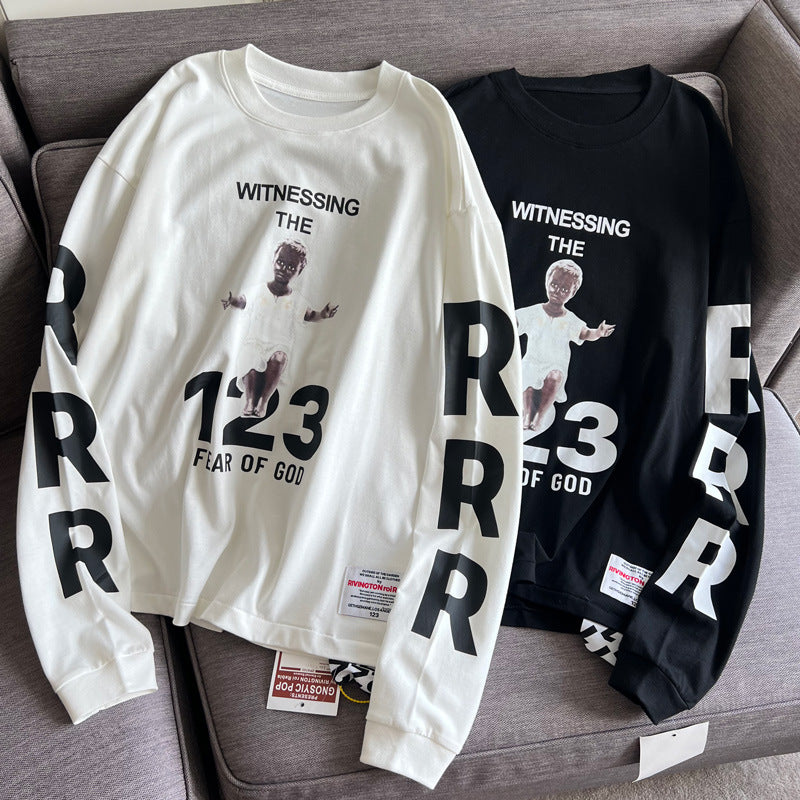 Rrr123 Sweatshirt Personality Printed Loose Sweatshirt