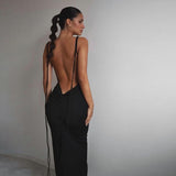 Music Festivals Rave Outfits Dress Sexy Suspenders Backless Dress
