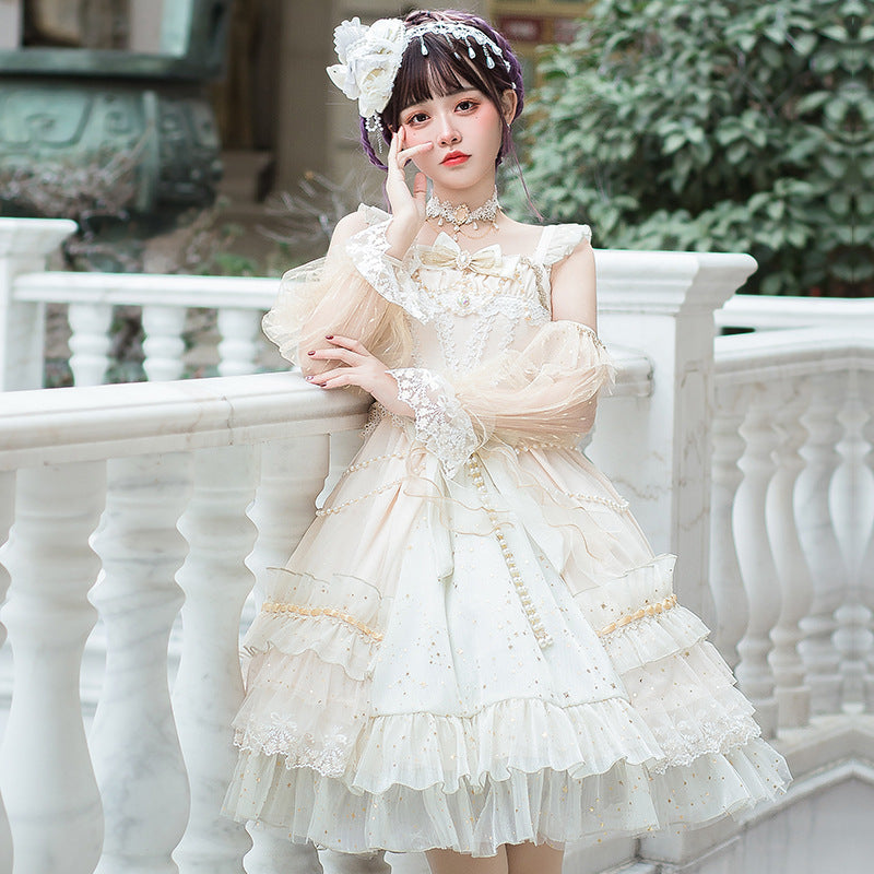 Gothic Lolita Harajuku Style Clothing Lolita JSK Skirt SP Palace Style Elegant CLA Lolita Small Skirt