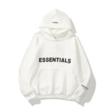 Fear Of God Fog Sweatshirt Essentials Double Line Brushed Hoody Tide Brand Letters