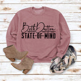 Beth Dutton Outfits Head round Neck Top T-shirt Sweater