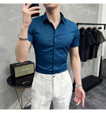 Men Shirts Soft Short Sleeve Shirt