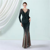 Sequin Evening Dress Long Sequins Dress