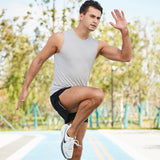 Man Tanks Summer Sports Vest Male Outdoor Loose Transparent