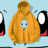 Men and Women Pokemon Pikachu Hoodie Loose Shoulder Long Sleeve Top Clothes