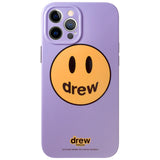 justin b drew phone case Drew Phone Case Female Apple 12 Couple 11 Smiley Face XR