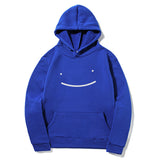 Smiley Face Hoodie Print Casual Fashion Loose Men's Hoodie