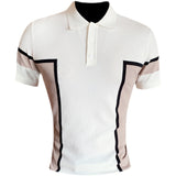 Men Short Sleeve T-Shirt Lapel Contrast Color T-shirt