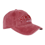 Yankee Baseball Cap Letter Embroidered Baseball Cap Trendy Denim Washed Peaked Cap for Men and Women