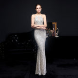 Sequin Evening Dress Sequined Queen Fishtail Evening Gown