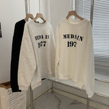 Harvard Sweatshirt 1977 Printed Pullover round Neck Fleece-Lined Sweater